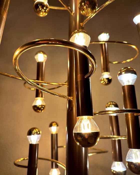 Image 1 of Lampe pendante vintage en spirale