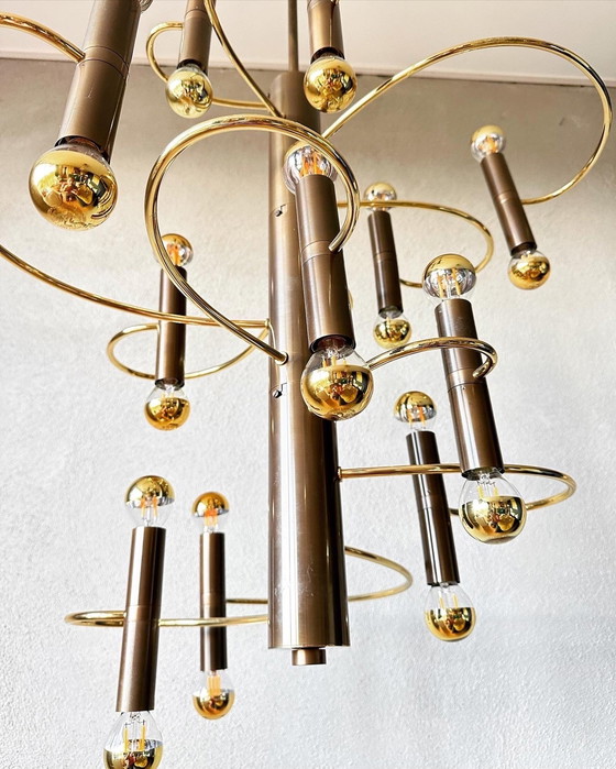 Image 1 of Lampe pendante vintage en spirale