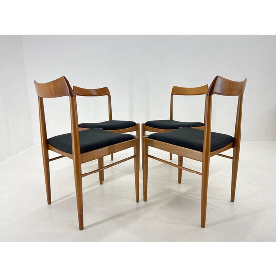 Image 1 of Ensemble de 4 chaises de salle à manger danoises vintage, années 1960