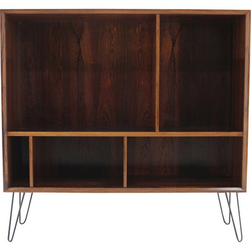 Bibliothèque vintage en bois de rose, Danemark 1960