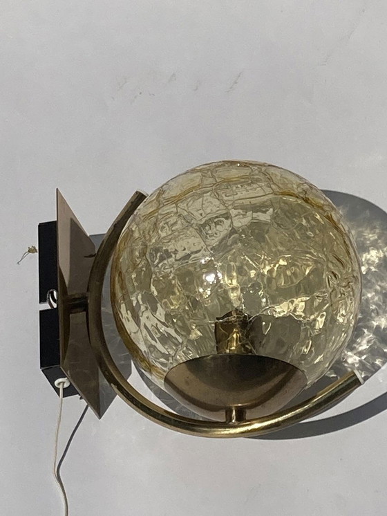 Image 1 of 3x lampes en verre dépoli de l'ère spatiale