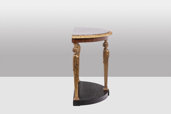 Image 1 of Console De Style Empire À Décor De Caryatides. Circa 1880.
