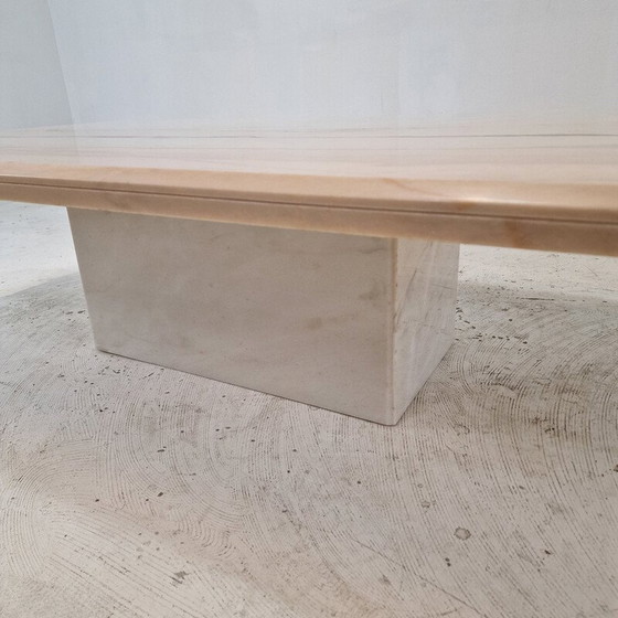 Image 1 of Table basse vintage en marbre, Italie 1980