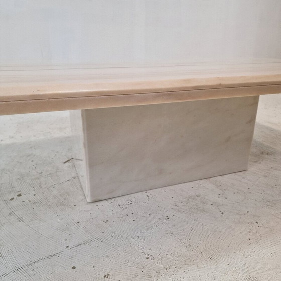 Image 1 of Table basse vintage en marbre, Italie 1980