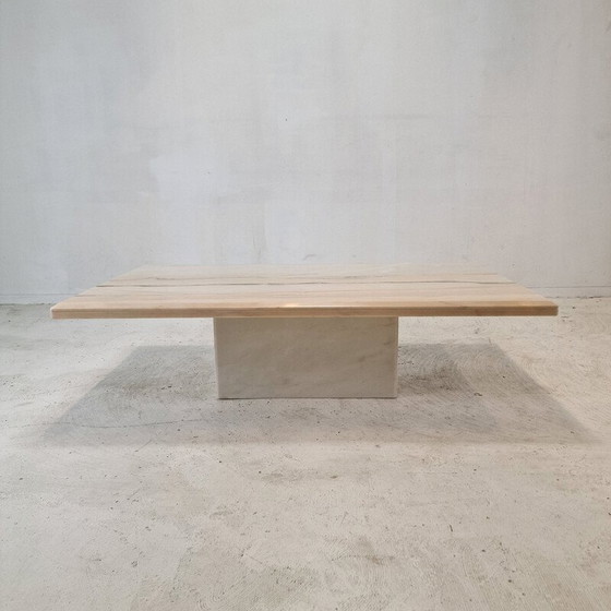 Image 1 of Table basse vintage en marbre, Italie 1980