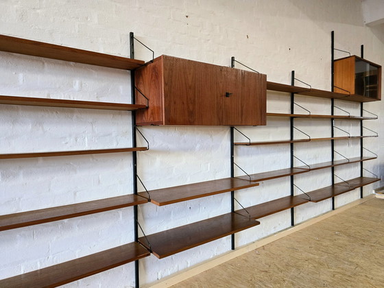 Image 1 of Rüster Mur d'étagères Poul Cadovius 60S 70S Mid Century Teak Unit Wall Vintage