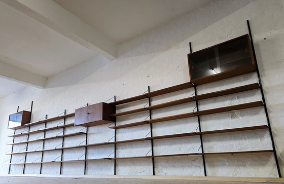 Image 1 of Rüster Mur d'étagères Poul Cadovius 60S 70S Mid Century Teak Unit Wall Vintage