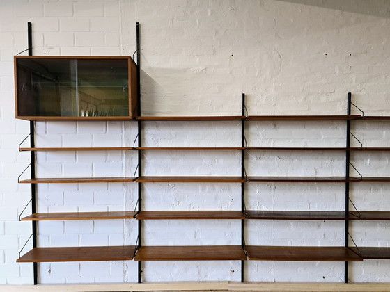 Image 1 of Rüster Mur d'étagères Poul Cadovius 60S 70S Mid Century Teak Unit Wall Vintage