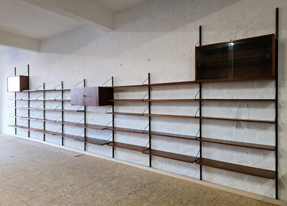 Image 1 of Rüster Mur d'étagères Poul Cadovius 60S 70S Mid Century Teak Unit Wall Vintage