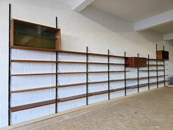 Image 1 of Rüster Mur d'étagères Poul Cadovius 60S 70S Mid Century Teak Unit Wall Vintage