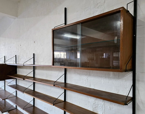 Image 1 of Rüster Mur d'étagères Poul Cadovius 60S 70S Mid Century Teak Unit Wall Vintage