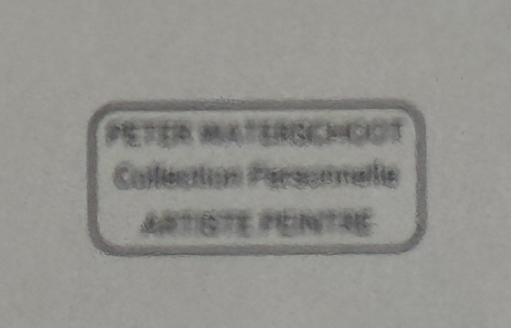 Image 1 of Peter Waterschoot 1969-2022 Belle Peinture Abstraite Colorée 