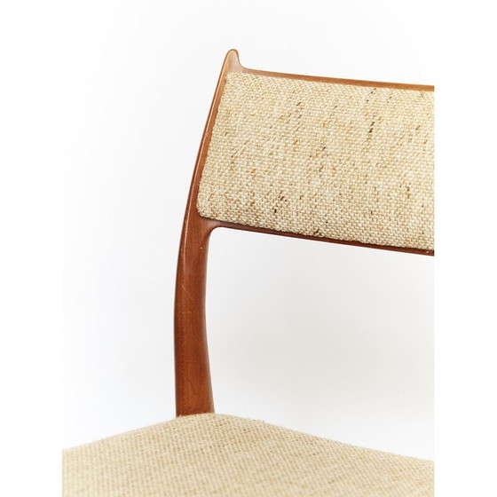 Image 1 of Ensemble de 4 chaises de salle à manger vintage No. 78 en teck par Niels Otto Møller pour J.L. Møllers