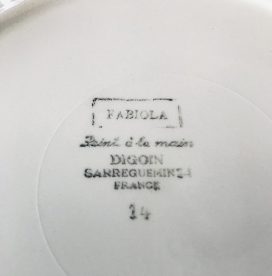 Image 1 of Assiettes Plates Fabiola Digoin France