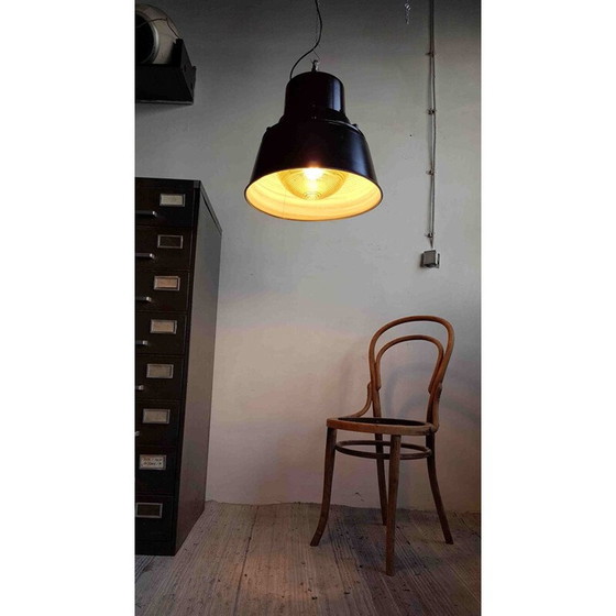 Image 1 of Grande lampe industrielle suspendue Space Age par Mesko - 1960s