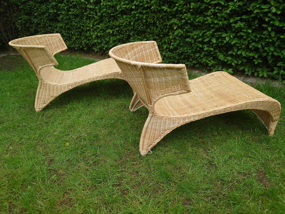 Image 1 of 2X Monika Mulder Sävö Chaise Longue Lounge Chair