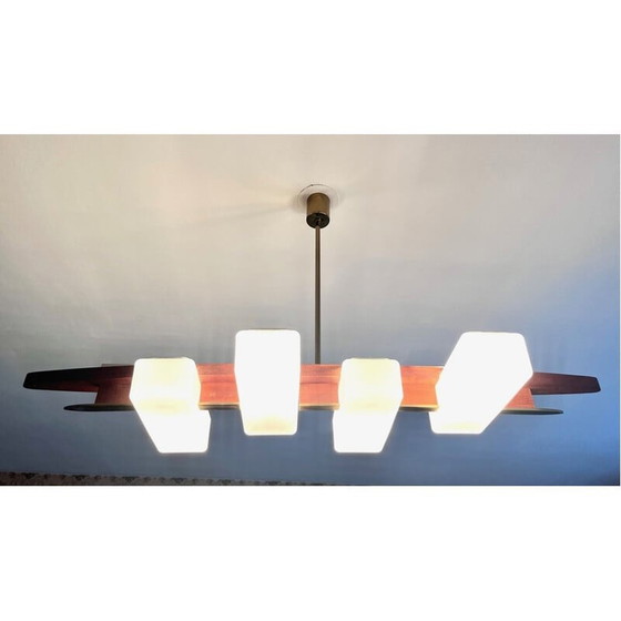 Image 1 of Lampe suspendue vintage par Lunel, 1950
