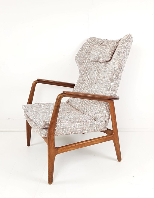 Fauteuil Upper Camp vintage nouvellement tapissé