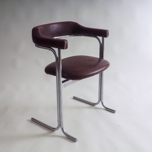 Fauteuil vintage en chrome
