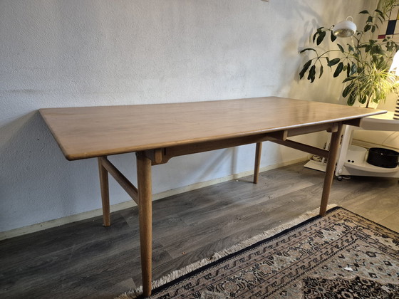 Image 1 of Original 60Ties Hans J Wegner For Andreas Tuck Denmark Dining Room Table At327