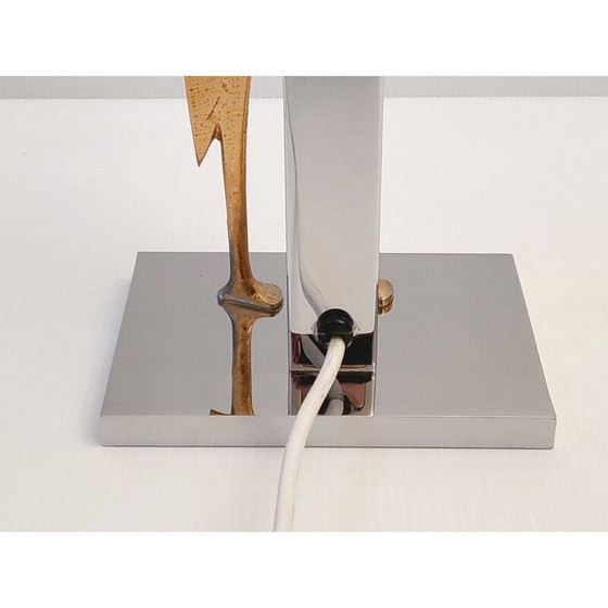 Image 1 of Lampe de table vintage en forme de héron, 1970