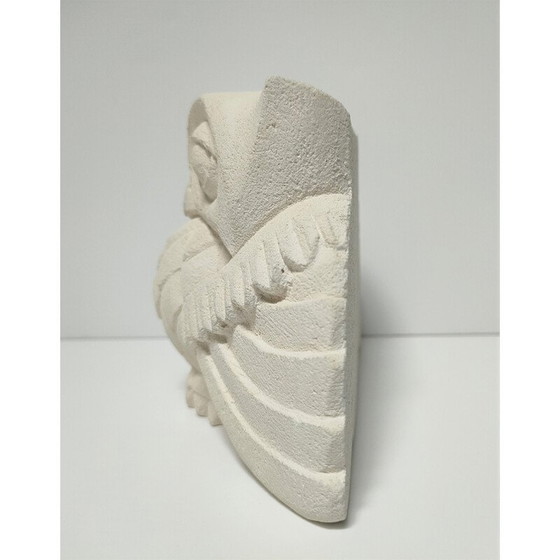 Image 1 of Hibou vintage en pierre sculptée, France 2010