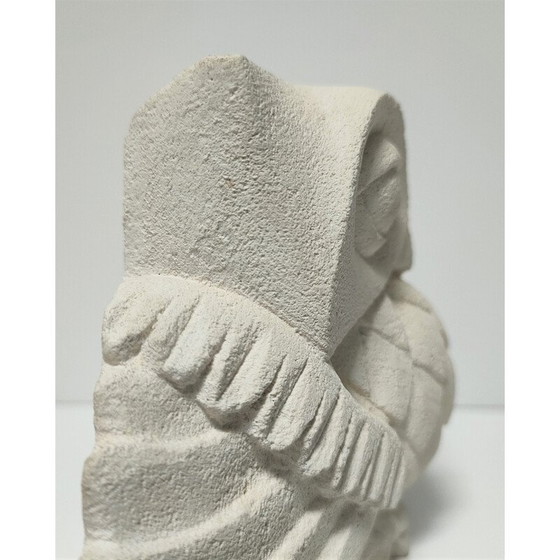 Image 1 of Hibou vintage en pierre sculptée, France 2010