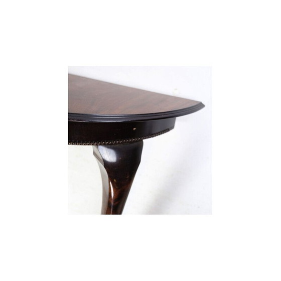 Image 1 of Table console vintage en acajou avec rangée de perles, années 1860