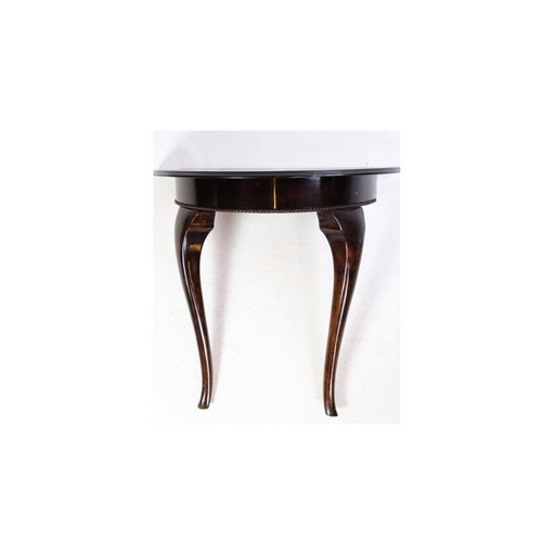 Table console vintage en acajou avec rangée de perles, années 1860