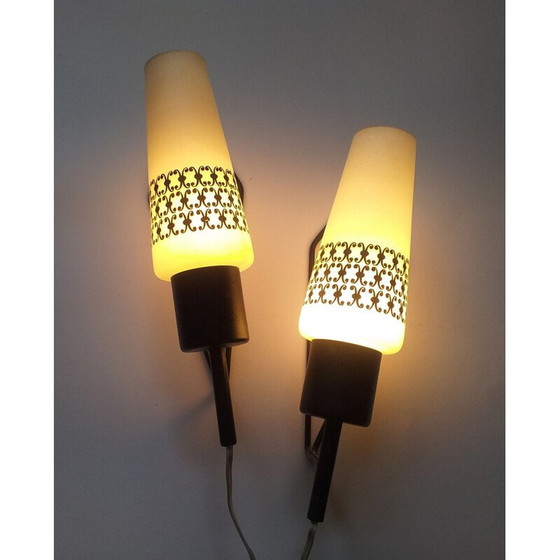 Image 1 of Paire d'appliques vintage 1960