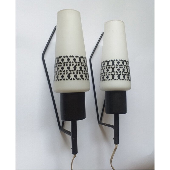 Image 1 of Paire d'appliques vintage 1960