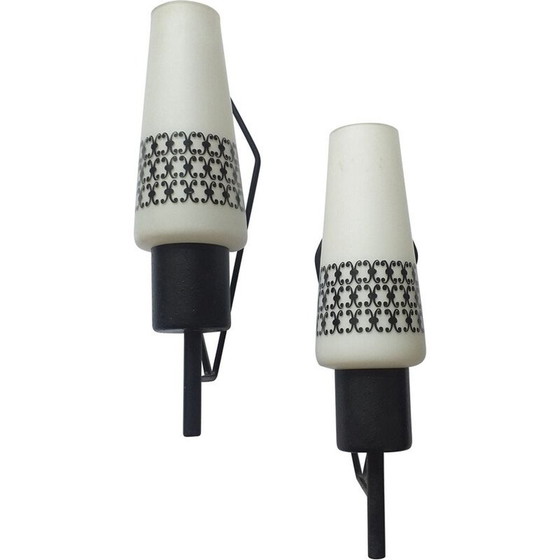 Image 1 of Paire d'appliques vintage 1960