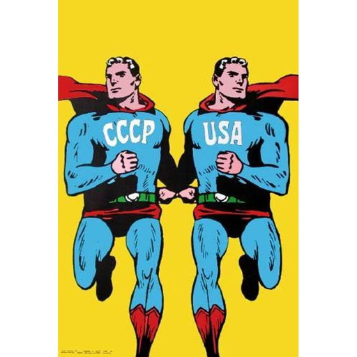 Affiche vintage "usa cccp" par Roman Cieslewicz, 1968