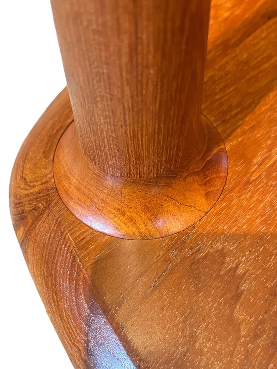 Image 1 of Scandinavian Design Table d'appoint - Rolf Rastad & Adolf Relling pour Gustav Bahus avec bord suisse en teck massif