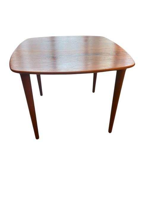 Scandinavian Design Table d'appoint - Rolf Rastad & Adolf Relling pour Gustav Bahus avec bord suisse en teck massif