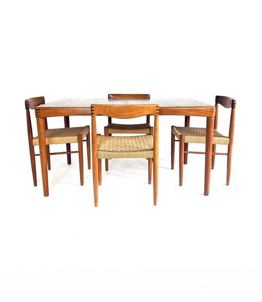 Ensemble de salle à manger vintage, H.W. Klein, Bramin Danemark '60
