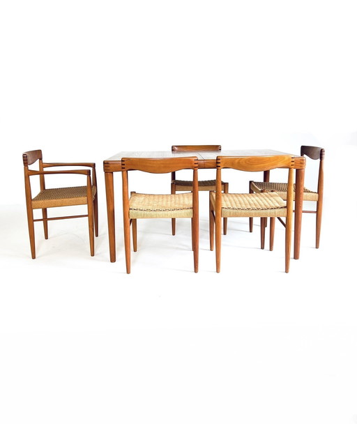 Ensemble de salle à manger vintage, H.W. Klein, Bramin Danemark '60
