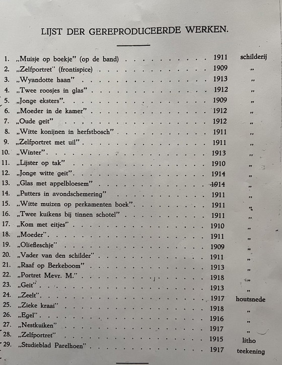 Image 1 of Jan Mankes 1889-1920 / Livre d'Oeuvre de 1923