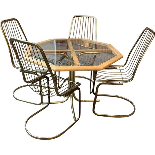 Ensemble de salle à manger vintage par Gastone Rinaldi