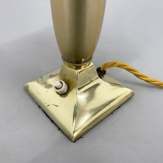 Image 1 of Lampe de table vintage en laiton Art Déco, années 1930