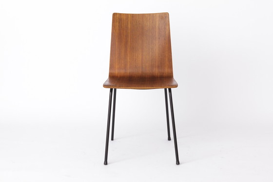 Image 1 of Ensemble de 6 chaises vintage en contreplaqué 1960S - German Design