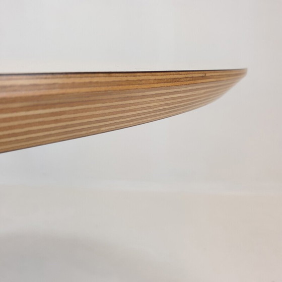 Image 1 of Table de salle à manger ronde en bois vintage par Pierre Paulin pour Artifort, 2000