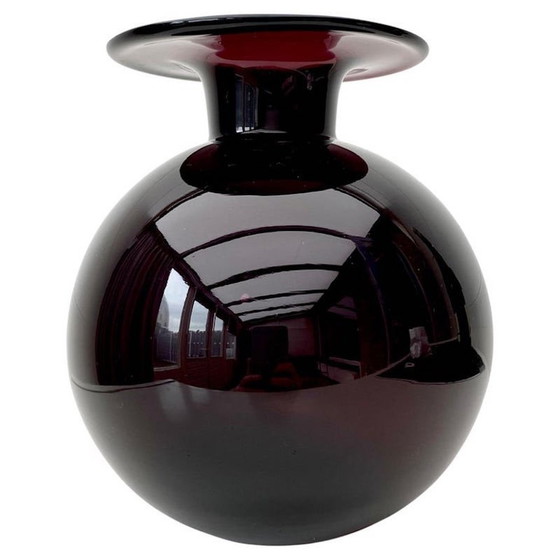 Image 1 of Vase vintage en verre violet "Saturnus" par Nanny Still, 1960s