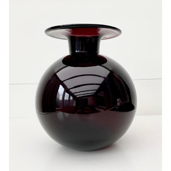 Image 1 of Vase vintage en verre violet "Saturnus" par Nanny Still, 1960s