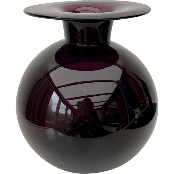 Image 1 of Vase vintage en verre violet "Saturnus" par Nanny Still, 1960s