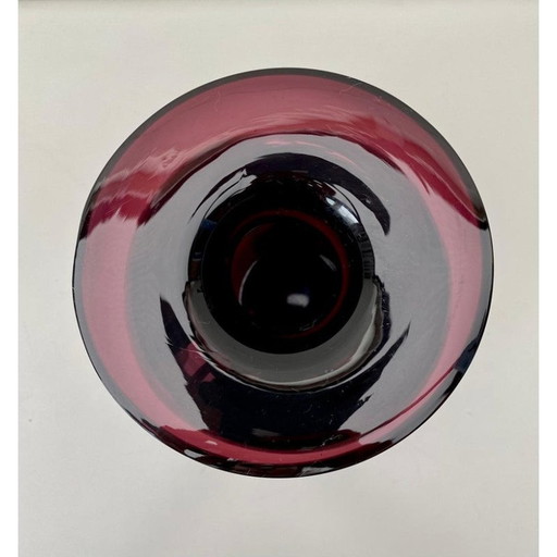 Vase vintage en verre violet "Saturnus" par Nanny Still, 1960s