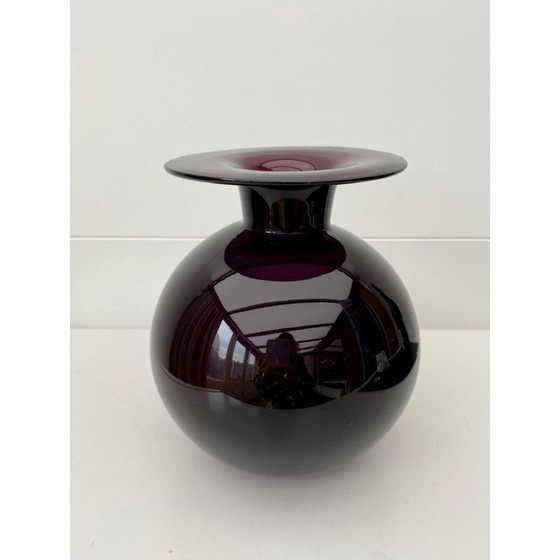 Image 1 of Vase vintage en verre violet "Saturnus" par Nanny Still, 1960s