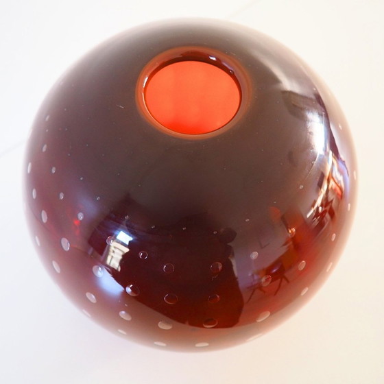 Image 1 of 1960S Mcm Signed Murano Ball Vase