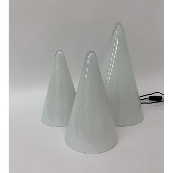 Image 1 of Ensemble de 3 lampes de table teepee vintage pour SCE, 1970