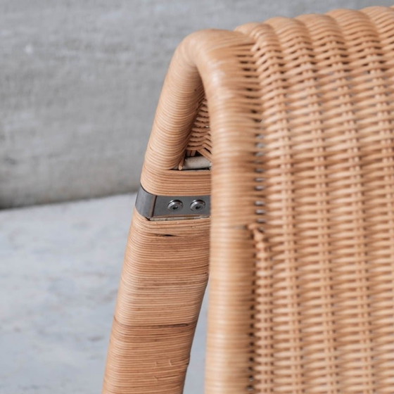 Image 1 of Chaise à bascule en rotin vintage par James Irvine pour Ikea, Suède 2002